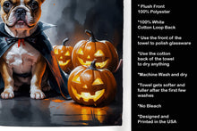 Load image into Gallery viewer, French Bulldog Puppy Halloween Kitchen Towel