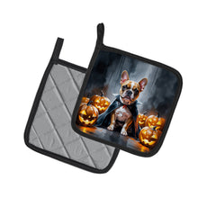 Load image into Gallery viewer, French Bulldog Puppy Halloween Pair of Pot Holders