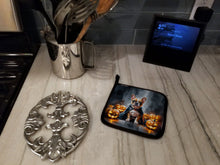 Load image into Gallery viewer, French Bulldog Puppy Halloween Pair of Pot Holders