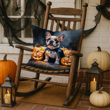 Load image into Gallery viewer, French Bulldog Puppy Halloween Throw Pillow
