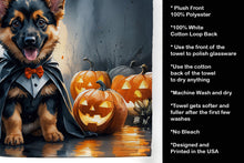 Load image into Gallery viewer, German Shepherd Puppy Halloween Kitchen Towel