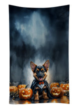 Load image into Gallery viewer, German Shepherd Puppy Halloween Kitchen Towel