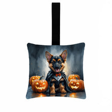 Load image into Gallery viewer, German Shepherd Puppy Halloween Mini Hanging Pillow Ornament 3.5 × 3.5