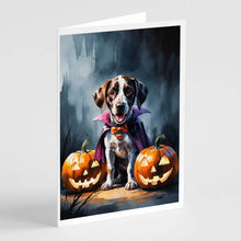 Load image into Gallery viewer, German Shorthaired Pointer Puppy Halloween Greeting Cards Pack of 8