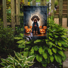 Load image into Gallery viewer, German Wirehaired Pointer Puppy Halloween Garden Flag