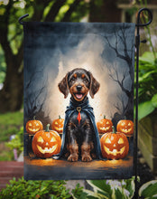 Load image into Gallery viewer, German Wirehaired Pointer Puppy Halloween Garden Flag