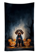 Load image into Gallery viewer, German Wirehaired Pointer Puppy Halloween Kitchen Towel
