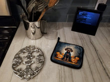 Load image into Gallery viewer, German Wirehaired Pointer Puppy Halloween Pair of Pot Holders