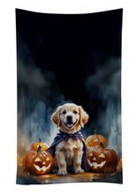 Load image into Gallery viewer, Golden Retriever Puppy Halloween Kitchen Towel