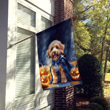 Load image into Gallery viewer, Goldendoodle Puppy Halloween House Flag