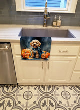 Load image into Gallery viewer, Goldendoodle Puppy Halloween Kitchen Towel