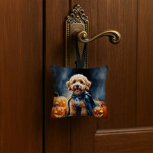 Load image into Gallery viewer, Goldendoodle Puppy Halloween Mini Hanging Pillow Ornament 3.5 × 3.5