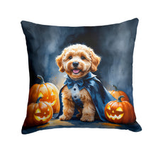 Load image into Gallery viewer, Goldendoodle Puppy Halloween Throw Pillow
