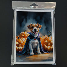 Load image into Gallery viewer, Jack Russell Terrier Puppy Halloween Greeting Cards Pack of 8
