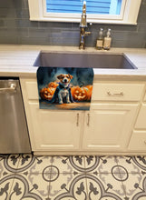 Load image into Gallery viewer, Jack Russell Terrier Puppy Halloween Kitchen Towel