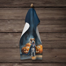 Load image into Gallery viewer, Jack Russell Terrier Puppy Halloween Kitchen Towel