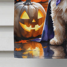 Load image into Gallery viewer, Labradoodle Puppy Halloween House Flag