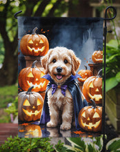 Load image into Gallery viewer, Labradoodle Puppy Halloween Garden Flag