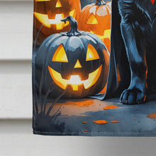 Load image into Gallery viewer, Black Labrador Retriever Puppy Halloween House Flag