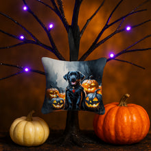 Load image into Gallery viewer, Black Labrador Retriever Puppy Halloween Mini Hanging Pillow Ornament 3.5 × 3.5