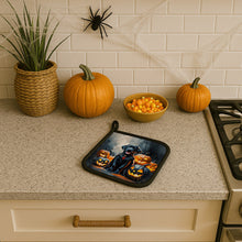 Load image into Gallery viewer, Black Labrador Retriever Puppy Halloween Pair of Pot Holders