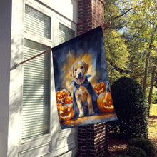 Load image into Gallery viewer, Yellow Labrador Retriever Puppy Halloween House Flag