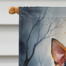 Load image into Gallery viewer, Miniature Pinscher Puppy Halloween House Flag
