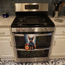 Load image into Gallery viewer, Miniature Pinscher Puppy Halloween Kitchen Towel