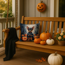 Load image into Gallery viewer, Miniature Pinscher Puppy Halloween Throw Pillow