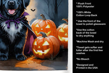 Load image into Gallery viewer, Newfoundland Puppy Halloween Kitchen Towel