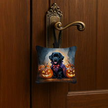Load image into Gallery viewer, Black Newfoundland Puppy Halloween Mini Hanging Pillow Ornament 3.5 × 3.5