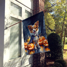 Load image into Gallery viewer, Papillon Puppy Halloween House Flag