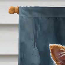Load image into Gallery viewer, Papillon Puppy Halloween House Flag