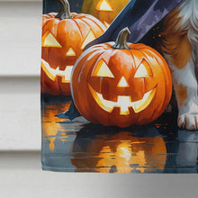 Load image into Gallery viewer, Papillon Puppy Halloween House Flag