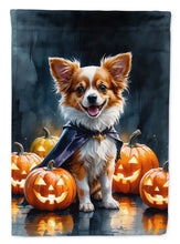 Load image into Gallery viewer, Papillon Puppy Halloween House Flag