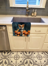 Load image into Gallery viewer, Papillon Puppy Halloween Kitchen Towel