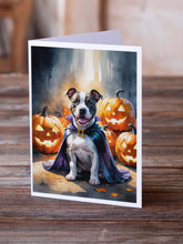 Load image into Gallery viewer, Pit Bull Terrier Puppy Halloween Greeting Cards Pack of 8