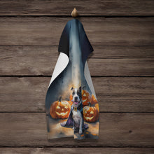 Load image into Gallery viewer, Pit Bull Terrier Puppy Halloween Kitchen Towel
