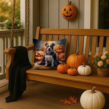 Load image into Gallery viewer, Pit Bull Terrier Puppy Halloween Throw Pillow