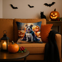 Load image into Gallery viewer, Pit Bull Terrier Puppy Halloween Throw Pillow