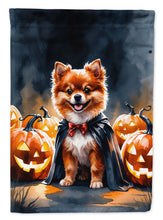 Load image into Gallery viewer, Pomeranian Puppy Halloween House Flag