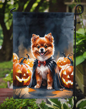 Load image into Gallery viewer, Pomeranian Puppy Halloween Garden Flag