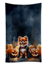 Load image into Gallery viewer, Pomeranian Puppy Halloween Kitchen Towel
