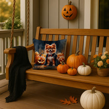 Load image into Gallery viewer, Pomeranian Puppy Halloween Throw Pillow