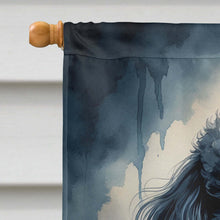 Load image into Gallery viewer, Black Poodle Puppy Halloween House Flag