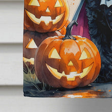 Load image into Gallery viewer, Black Poodle Puppy Halloween House Flag