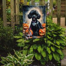 Load image into Gallery viewer, Black Poodle Puppy Halloween Garden Flag