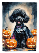 Load image into Gallery viewer, Black Poodle Puppy Halloween Garden Flag