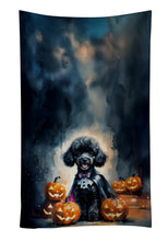 Load image into Gallery viewer, Black Poodle Puppy Halloween Kitchen Towel