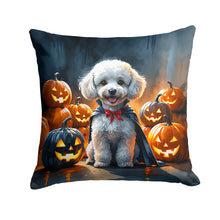 Load image into Gallery viewer, White Poodle Puppy Halloween Throw Pillow